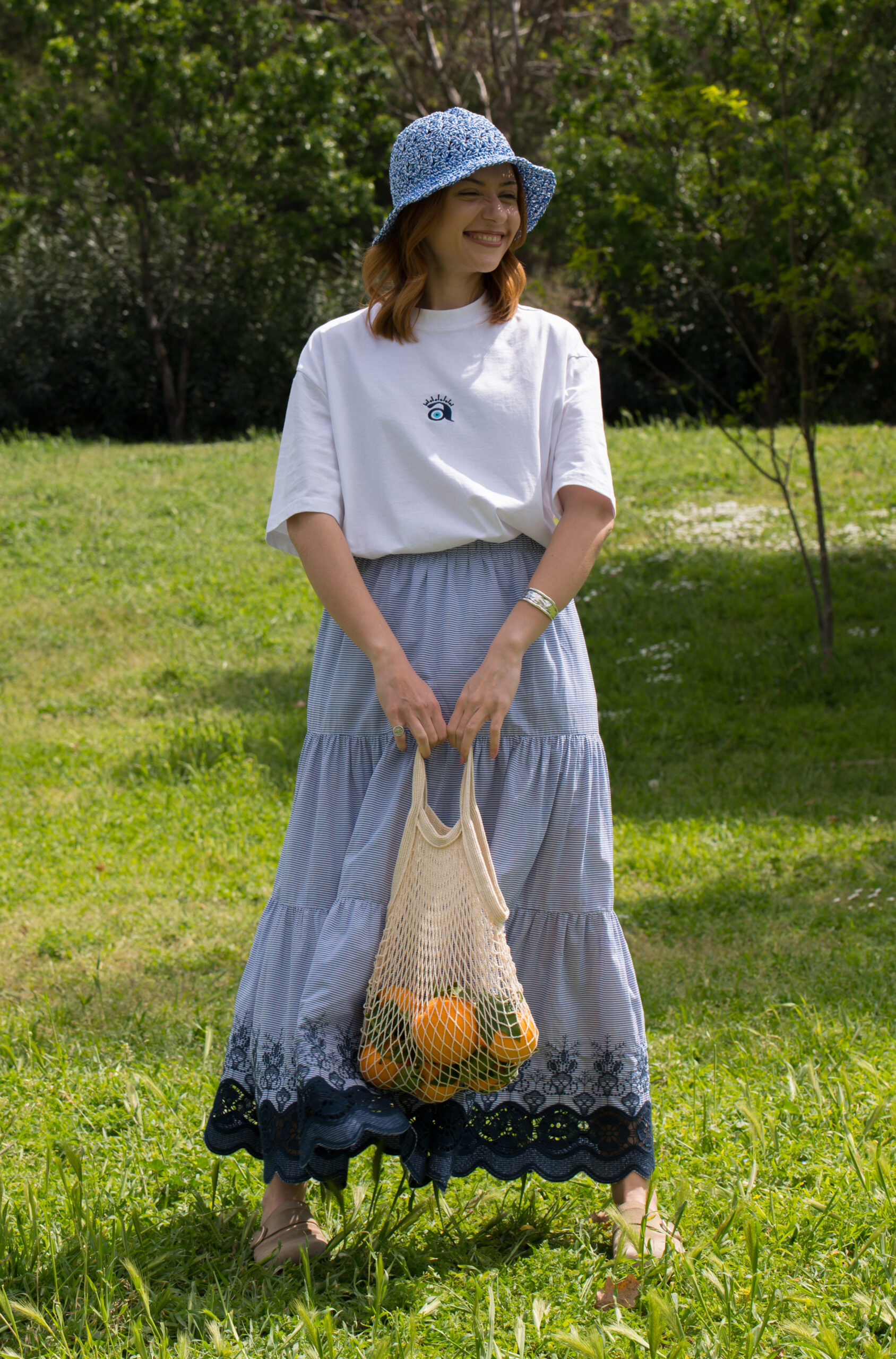 Sunshine Stripe Maxi Skirt