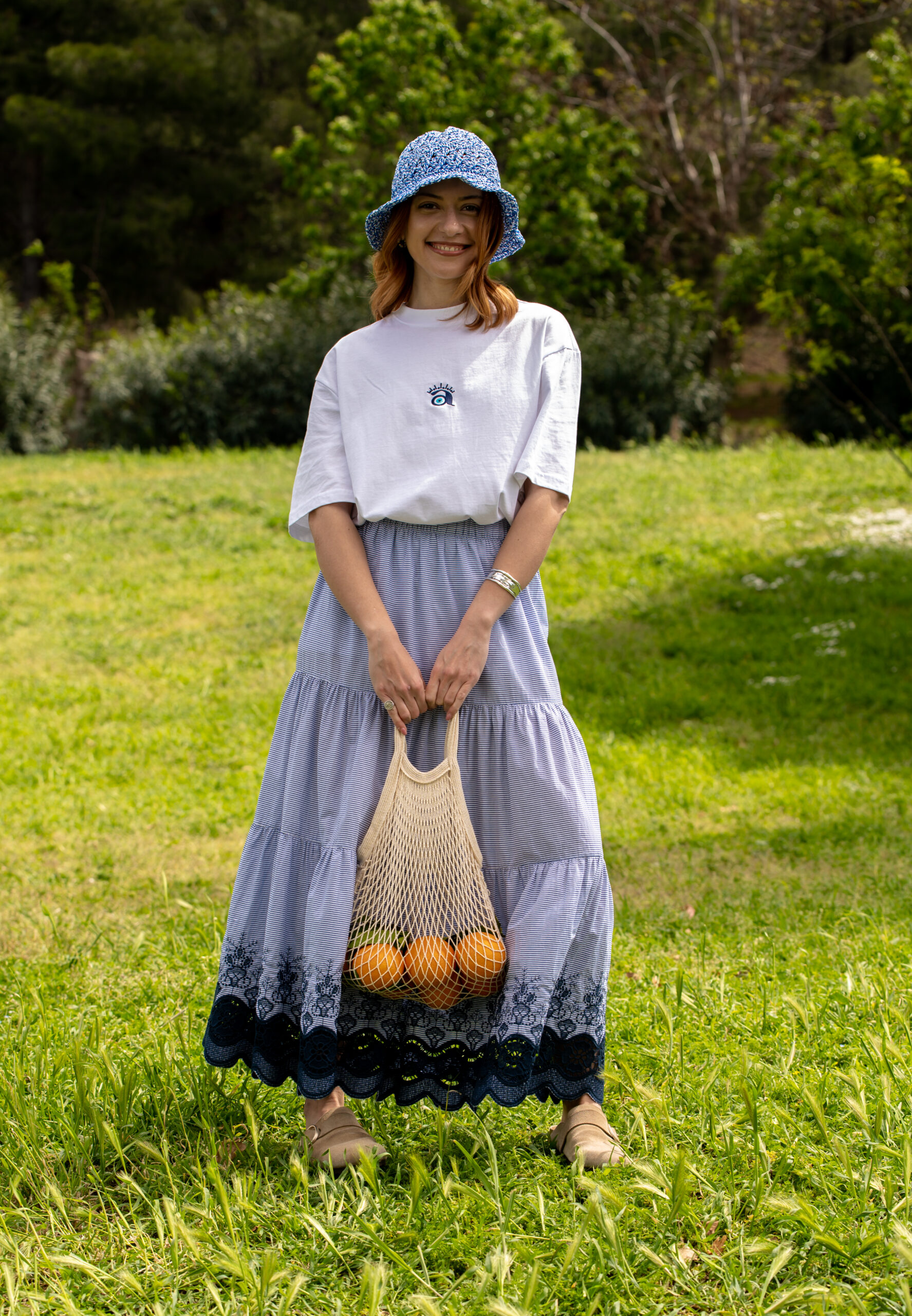 Sunshine Stripe Maxi Skirt