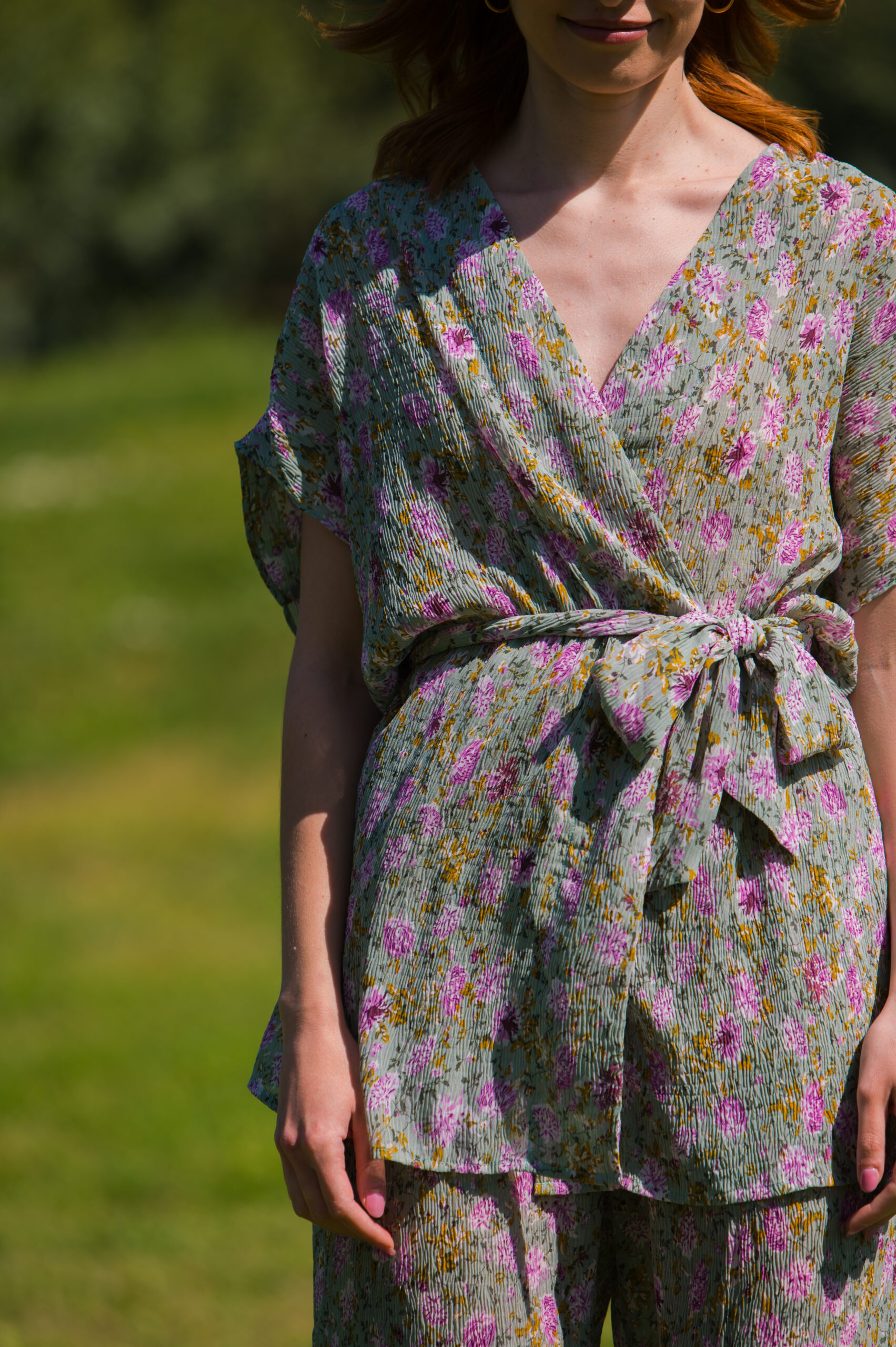 Floral Wrap Kimono