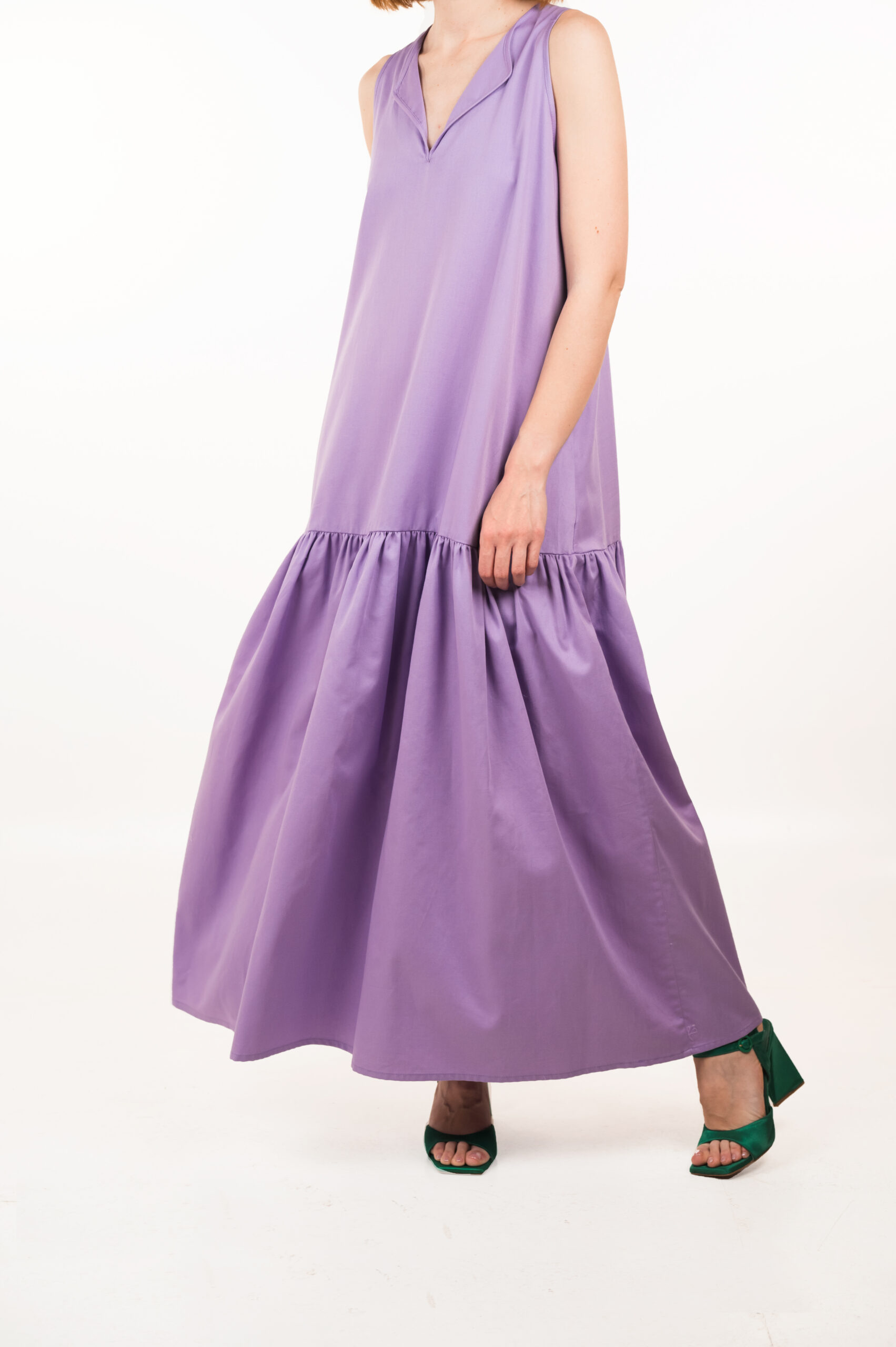 Iris Poplin Dress - Lilac