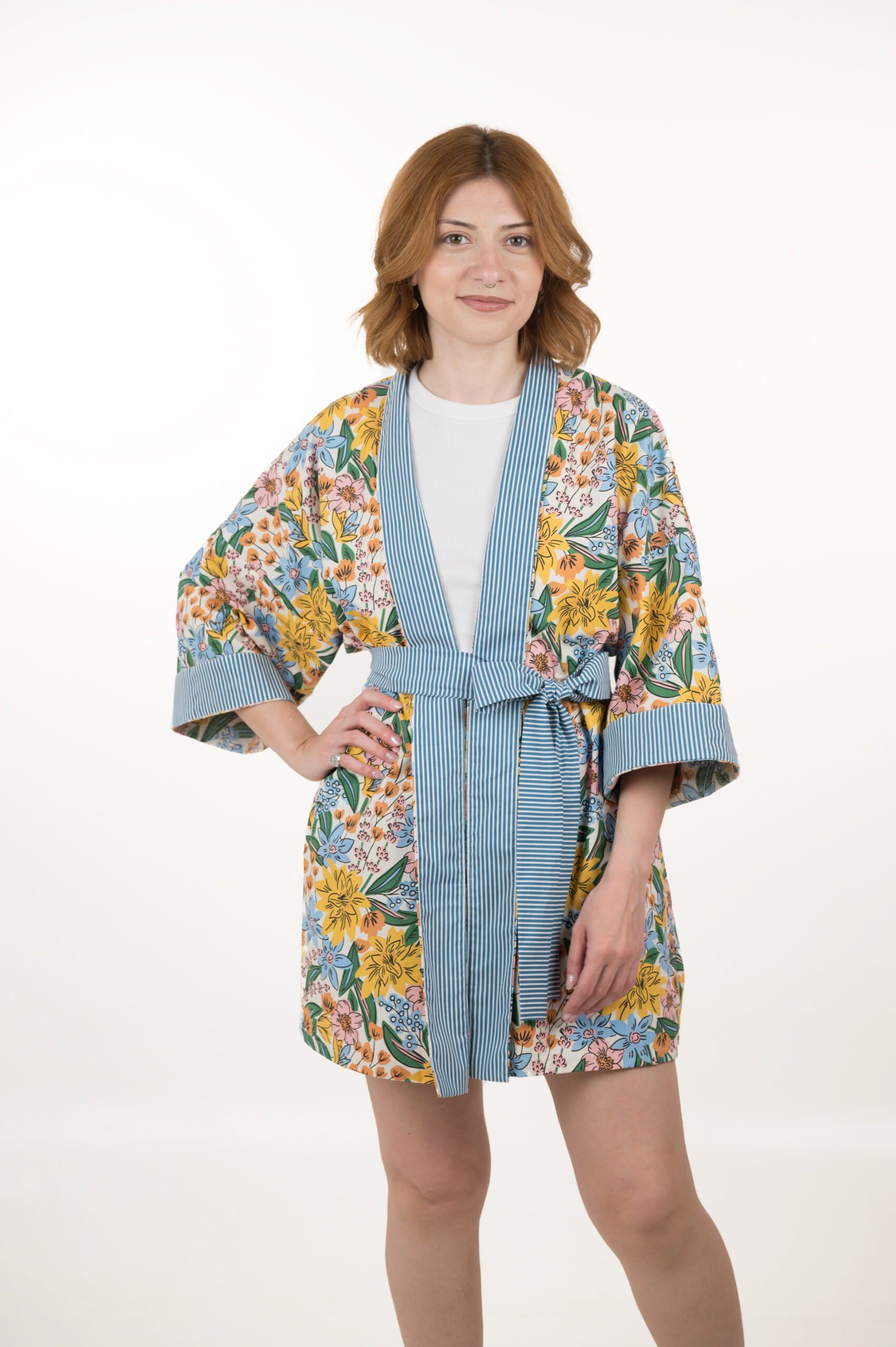 Aegean Bloom Kimono