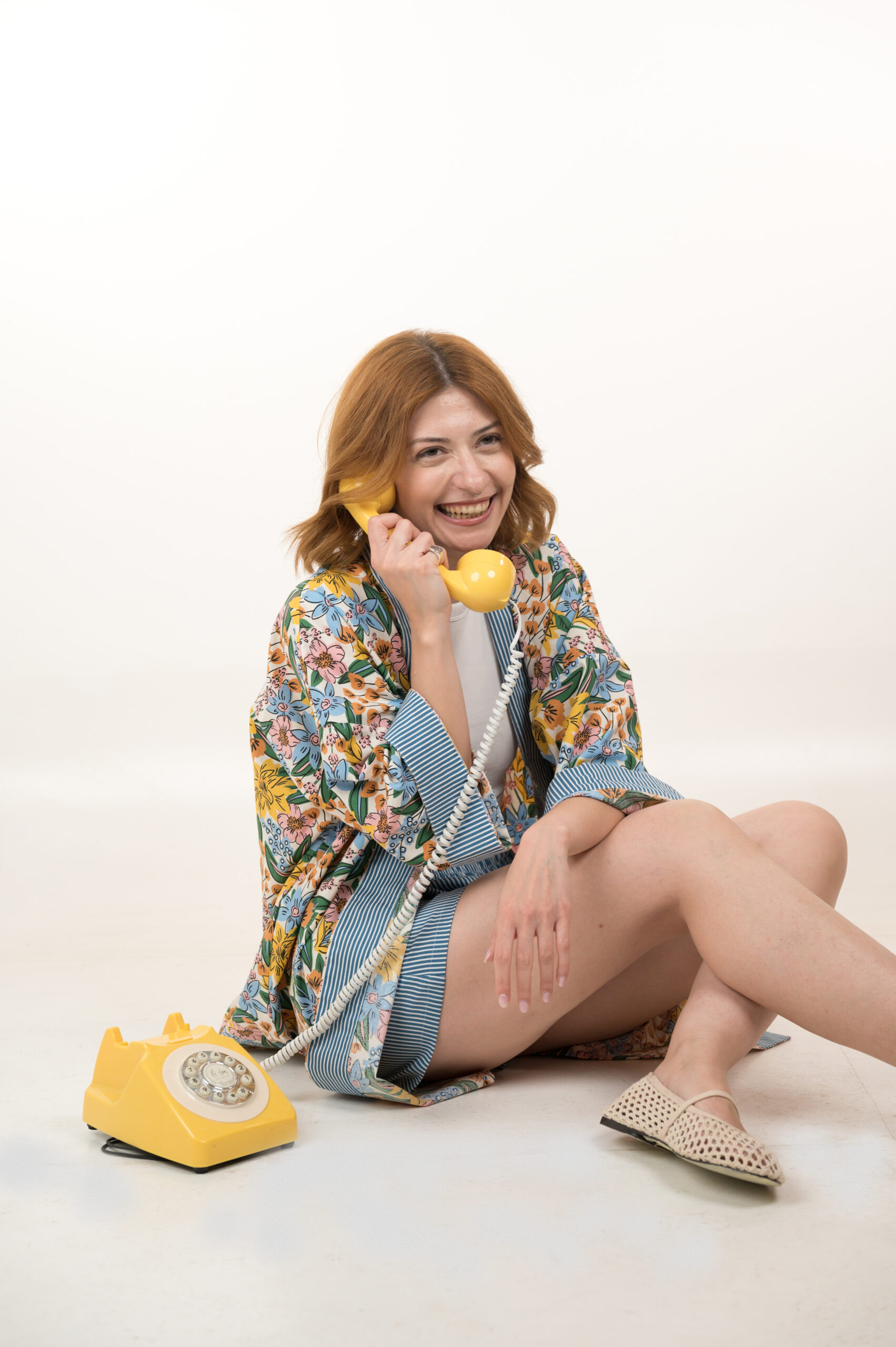 Aegean Bloom Kimono