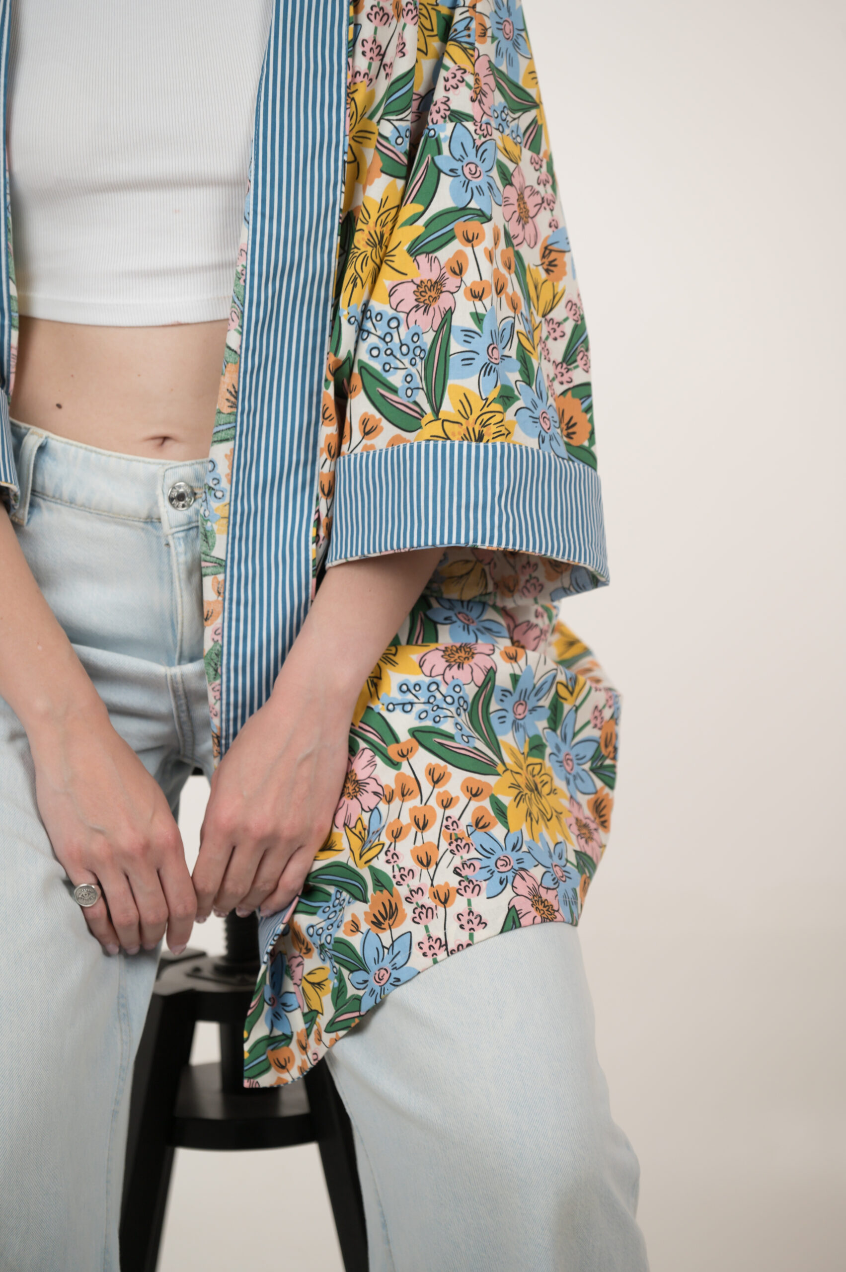 Aegean Bloom Kimono
